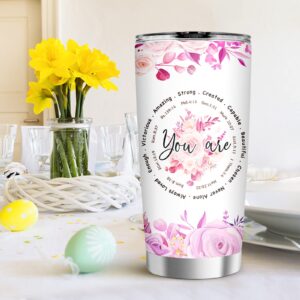 WNNNS Gifts for Mom - Stainless Steel Tumbler 20oz Gift For Women - Birthday Mother's Day Gifts for Women Mom Wife Grandma Nana & Mothers Day Gifts From Daughter Son - Christmas Gifts For Mom From Kid