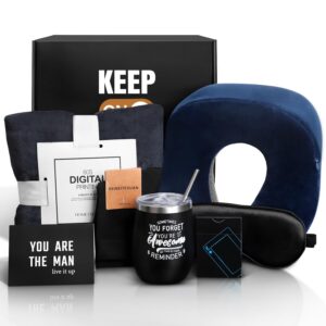suhctuptx get well soon gifts for men, care package for men get well gift basket with inspirational blanket socks comfort items for after surgery recovery chemo cancer sick