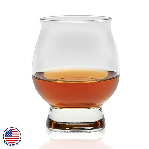 Libbey Signature Kentucky Bourbon Trail Whiskey Glass, Lead Free Bourbon Glasses Set of 4, Dishwasher Safe, Restaurant Quality Bourbon Tasting Glasses