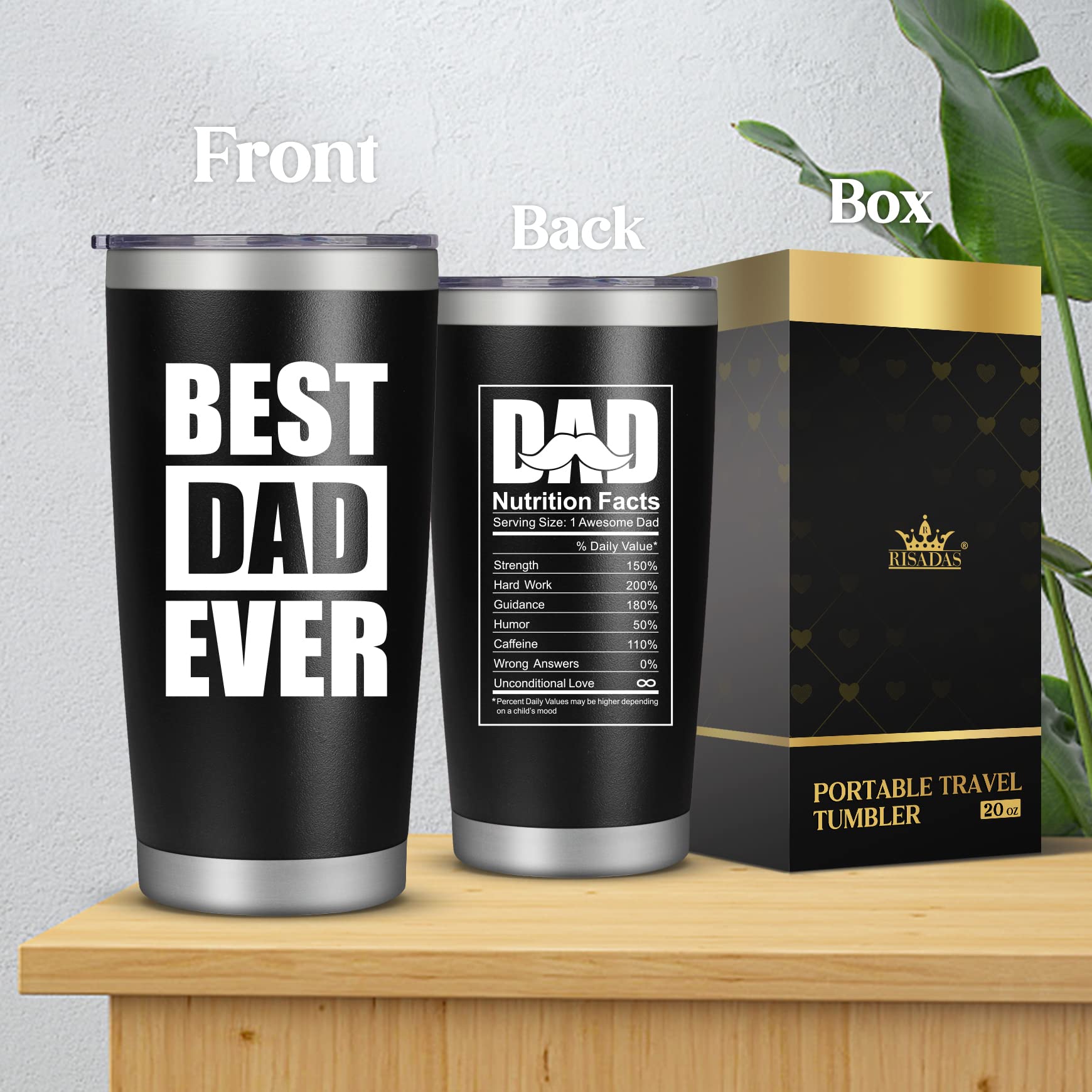 Papa Gifts - Fathers Day Perfect Gifts for Papa, Papa Gifts from Grandchildren - Birthday Gifts for Papa - Grandparents Gifts - Father's Day Gift for Papa, Best Papa Ever, 20 oz Tumbler