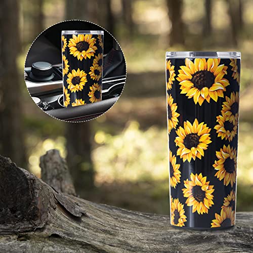 BBoelia Sunflower Gifts For Women Tumbler Birthday Cups Gifts For Mom Insulated Gifts For couples Boyfriend Wife Personalized Coffee Mug Unique 20 oz