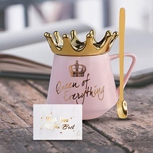 Valentine's Day Gifts for Women-Gift Basket with crown coffee mug,Personalized Gifts for Mom,Friend,Sister,Daughter,Wife,Boss,Co-Worker.Birthday,Anniversary,Mother's Day Gifts,Christmas Gifts