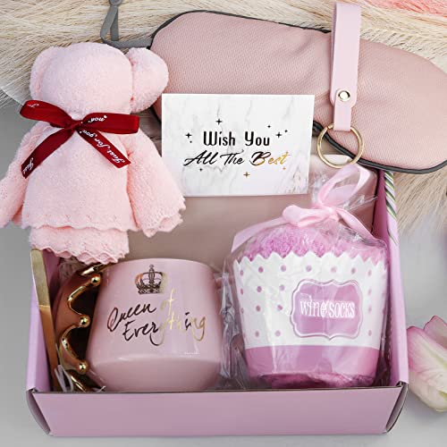 Valentine's Day Gifts for Women-Gift Basket with crown coffee mug,Personalized Gifts for Mom,Friend,Sister,Daughter,Wife,Boss,Co-Worker.Birthday,Anniversary,Mother's Day Gifts,Christmas Gifts