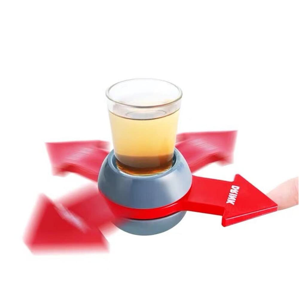 Yun River Spin The Shot – Fun Party Drinking Game, Shot Spinner,Includes 2 Ounce Shot Glass