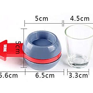 Yun River Spin The Shot – Fun Party Drinking Game, Shot Spinner,Includes 2 Ounce Shot Glass