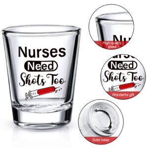 2 Pieces Nurse Need Too and Stemless Glass, Essential Glass Gift Set Glass Gift Present for Women Male Nursing School Student Graduation Birthday Party Nurses Day