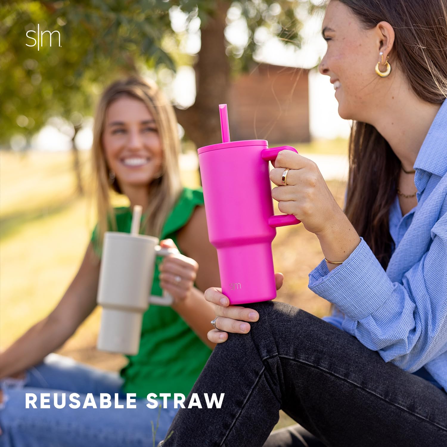 Simple Modern Plastic Reusable Straws | BPA Free and Waste Reducing Plastic Straw for Tumblers and Travel Mugs | Trek Collection | 12 Count (Pack of 1) | Midnight Black