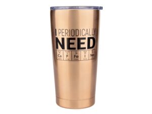 chemistry gifts- coffee tumbler/travel mug 20oz - gift idea for teachers, biology, nerd, science teacher, biology, for adults, professor, women, men, geek