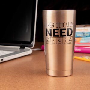 Chemistry Gifts- Coffee Tumbler/Travel Mug 20oz - Gift Idea for Teachers, Biology, Nerd, Science Teacher, Biology, for Adults, Professor, Women, Men, Geek