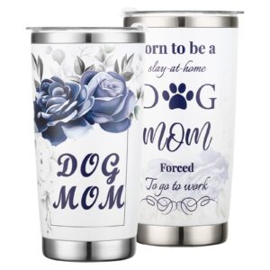 dog mom gifts for women - 20oz stainless steel insulated dog mom tumbler - dog lover gifts for women - mothers day gifts for dog lovers