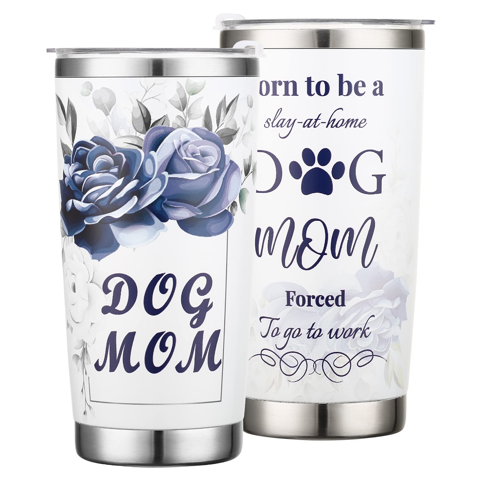 Dog Mom Gifts for Women - 20oz Stainless Steel Insulated Dog Mom Tumbler - Dog Lover Gifts for Women - Mothers Day Gifts for Dog Lovers