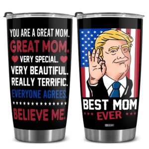 bechusky gifts for mom - you are a great mom - mom christmas gifts - gifts for mom from children, son, daughter, husband - mom birthday gifts - mom gifts mothers day, wife - funny 20 oz tumbler