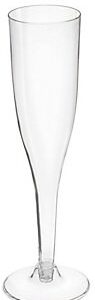 Oojami 30 pc Clear Plastic Classicware Glass Like Champagne Wedding Parties Toasting Flutes