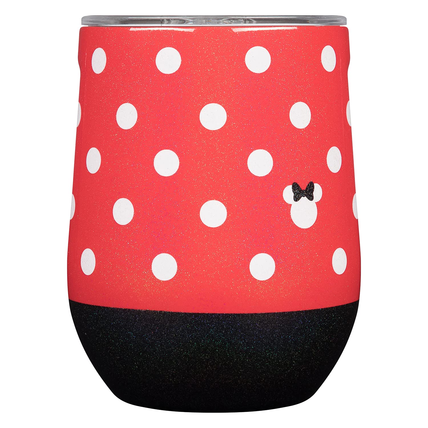 Corkcicle Disney Minnie Insulated Canteen Travel Water Bottle, Triple Insulated with Easy Grip, Keeps Beverages Cold for 25 Hours or Warm for 12 Hours, 16 oz, Polka Dot Red