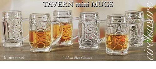 Circleware Mini Tavern Mug Shots 6 Count (Pack of 1)