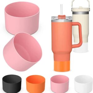 Zenbo 4pcs Silicone Boot for Stanley 40 oz Quencher, IceFlow Flip 30 oz, and 20 oz Tumblers