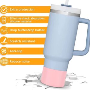 Zenbo 4pcs Silicone Boot for Stanley 40 oz Quencher, IceFlow Flip 30 oz, and 20 oz Tumblers