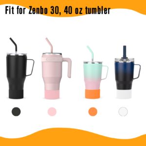 Zenbo 4pcs Silicone Boot for Stanley 40 oz Quencher, IceFlow Flip 30 oz, and 20 oz Tumblers