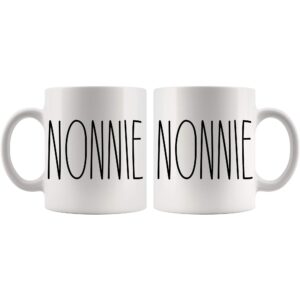 Nonnie Mug, Nonnie Mug Gifts for Christmas Coffee Cup, Birthday Gift, Mother's Day/Father's Day, Family Coffee Mug For Birthday Present For The Best Nonnie Ever Coffee Cup 11oz