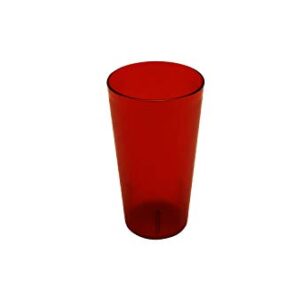 G.E.T. 6632-1-R-EC Heavy-Duty Plastic Restaurant Tumblers, 32 Ounce, Red (Set of 4)