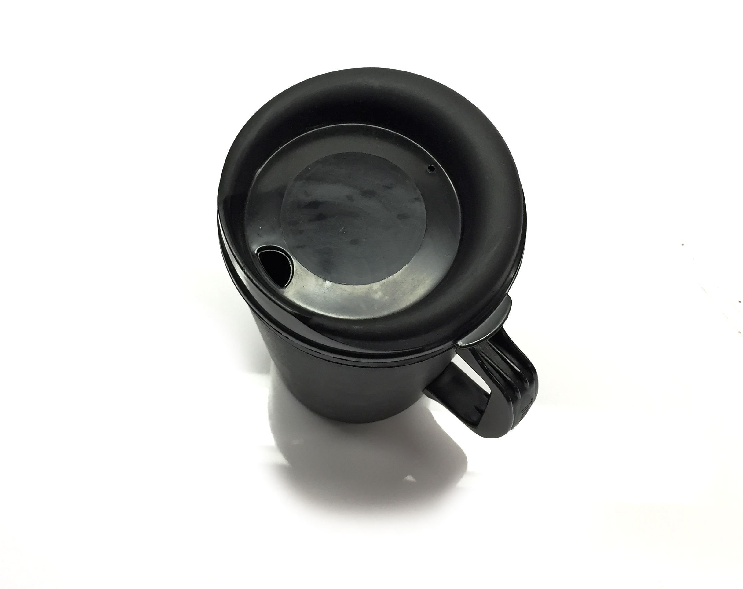 34 Oz ThermoServ Foam Insulated Coffee Mugs - Black