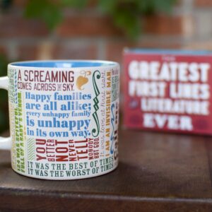 The Unemployed Philosophers Guild First Lines of Literature Coffee Mug - Famous Openings from Books, Novellas, and Short-Stories, Comes in a Box, 14oz