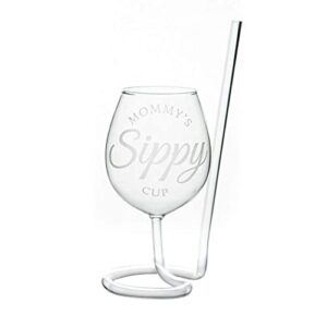 daylily sipsip wine glass | the wine glass with a straw | mommy's sippy cup