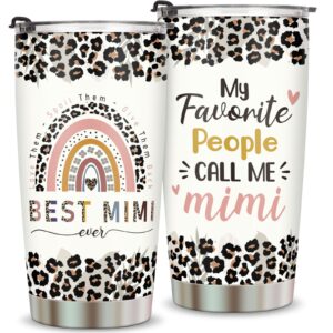 mimi gifts-grandma gifts from granddaughter grandson,best mimi ever gift,mothers day gifts,birthday gifts for mimi grandmother gigi nana-stainless steel insulated travel mug-grandma tumbler 20oz