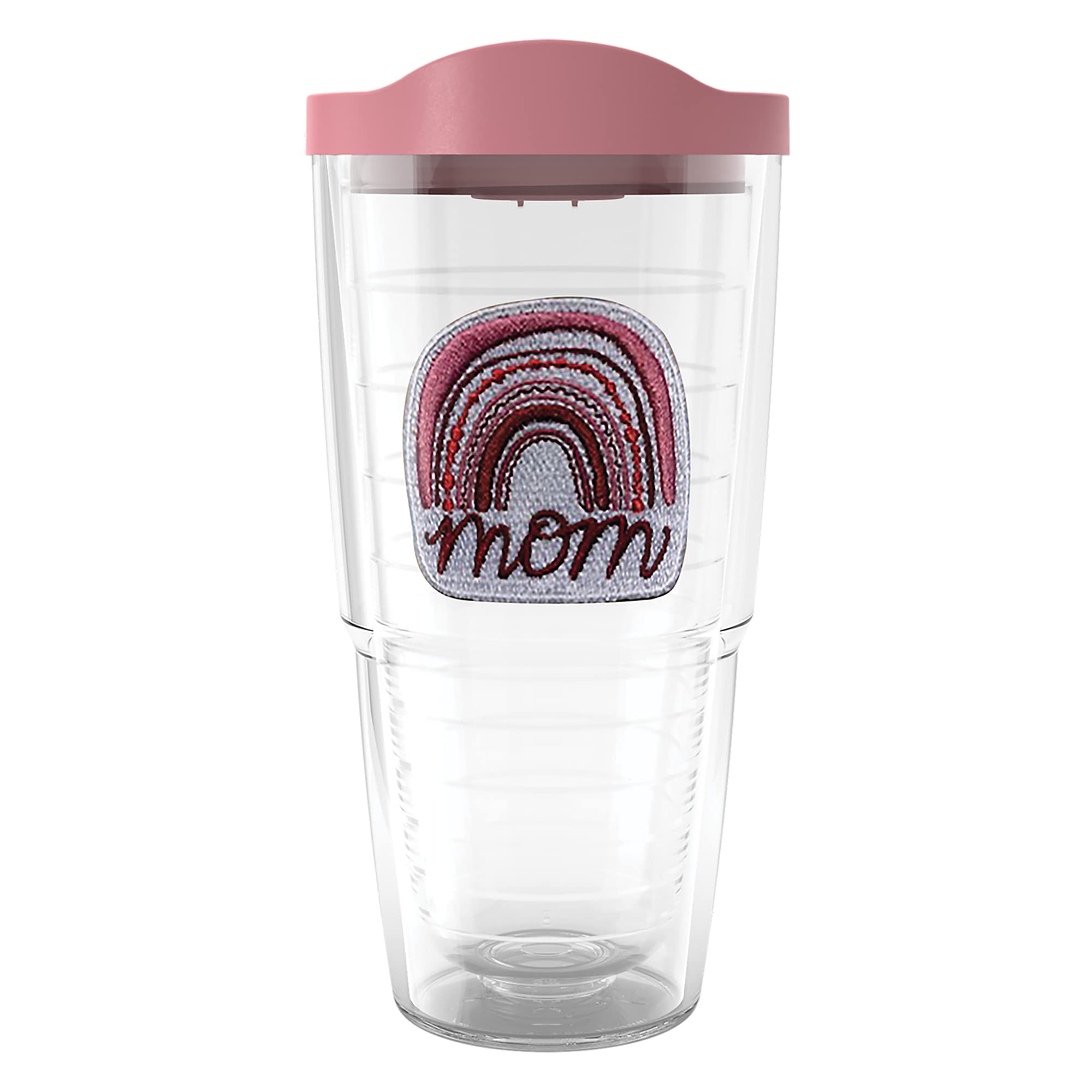 Tervis Boho Mom Rainbow Made in USA Double Walled Insulated Tumbler Cup Keeps Drinks Cold & Hot, 24oz, Classic