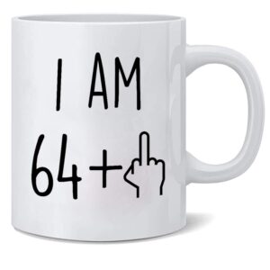 kwieema funny 1958 65th birthday mug for women and men ceramic coffee mugs anniversary for him, her, husband or wife - sixty-five years old gag party cup idea adult mugs for mom, dad