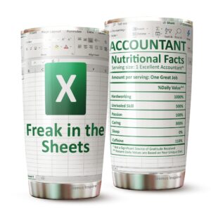 accountant cup -accountant funny mug-accounting gift-cpa gifts-excel life-accounting graduation gifts-excel shortcut -tumbler gifts for accountant, na cpa,cfo, coworkers, men, women tumbler 20 oz