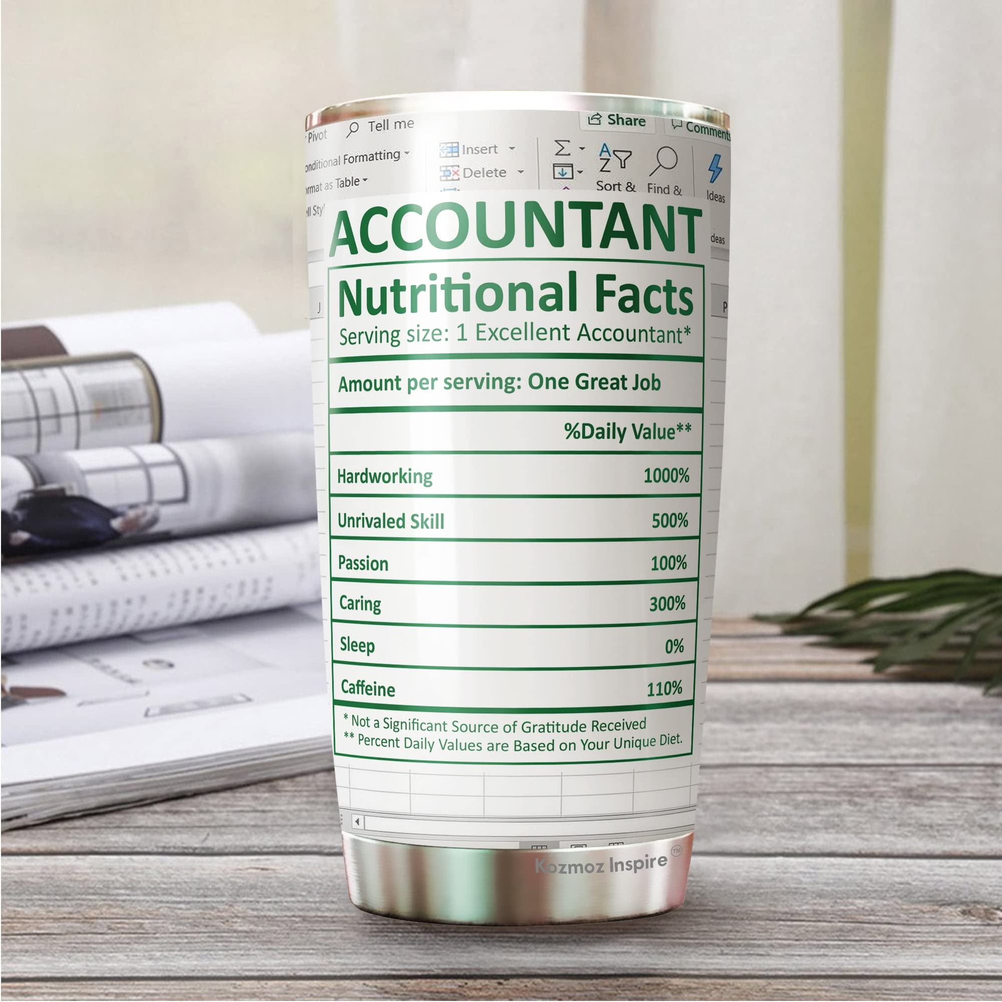 Accountant cup -Accountant funny mug-accounting gift-cpa gifts-excel life-accounting graduation gifts-excel shortcut -Tumbler Gifts for Accountant, na CPA,CFO, Coworkers, Men, Women Tumbler 20 oz