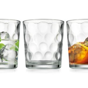 Glaver's Whiskey Glasses 13 oz. Barware Set of 4 Old Fashioned Glasses for Whisky, Scotch, Bourbon, Liquor, and Cocktails.