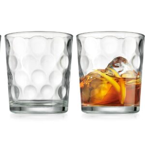 Glaver's Whiskey Glasses 13 oz. Barware Set of 4 Old Fashioned Glasses for Whisky, Scotch, Bourbon, Liquor, and Cocktails.