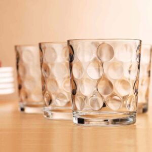 Glaver's Whiskey Glasses 13 oz. Barware Set of 4 Old Fashioned Glasses for Whisky, Scotch, Bourbon, Liquor, and Cocktails.