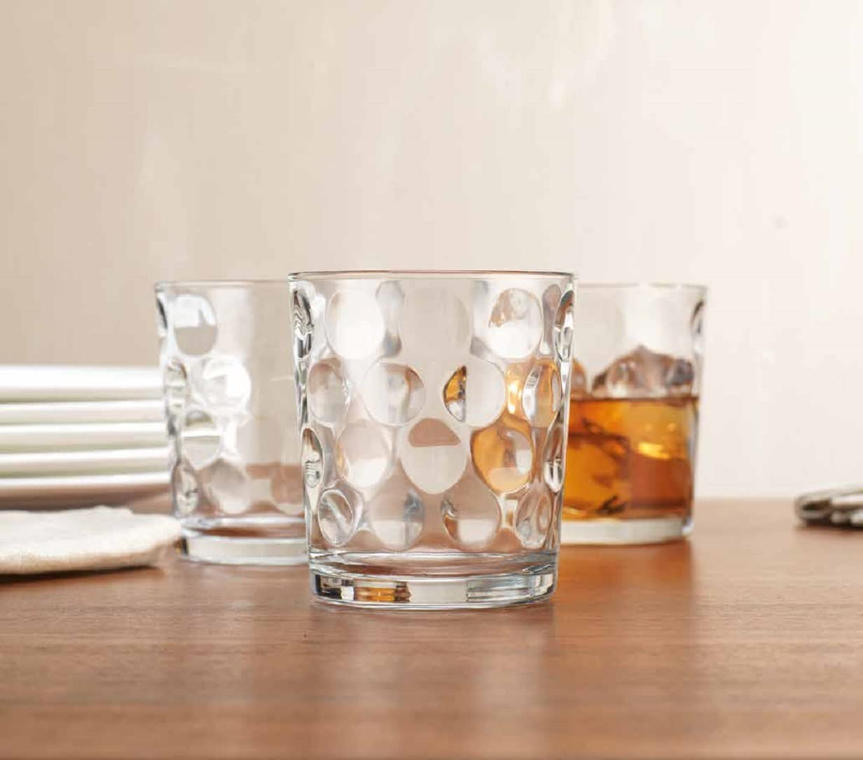 Glaver's Whiskey Glasses 13 oz. Barware Set of 4 Old Fashioned Glasses for Whisky, Scotch, Bourbon, Liquor, and Cocktails.