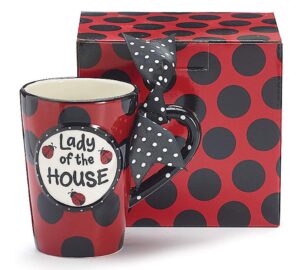 "lady of the house" ladybug 13 ounce coffee mug adorable gift