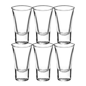 gmark 2-oz shot glass set heavy base, whiskey shot glasses 4-pack, perfect for wine tasting, tequila, shooter, cocktail pourer, jigger, gm2026a