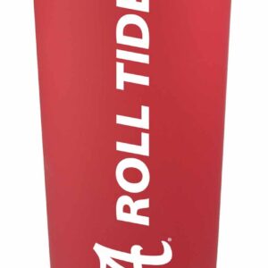 Campus Colors NCAA Stainless Steel Tumbler Perfect for Gameday - 18 oz - Double Walled - Keeps Drinks Perfectly Insulated (Alabama Crimson Tide - Red)