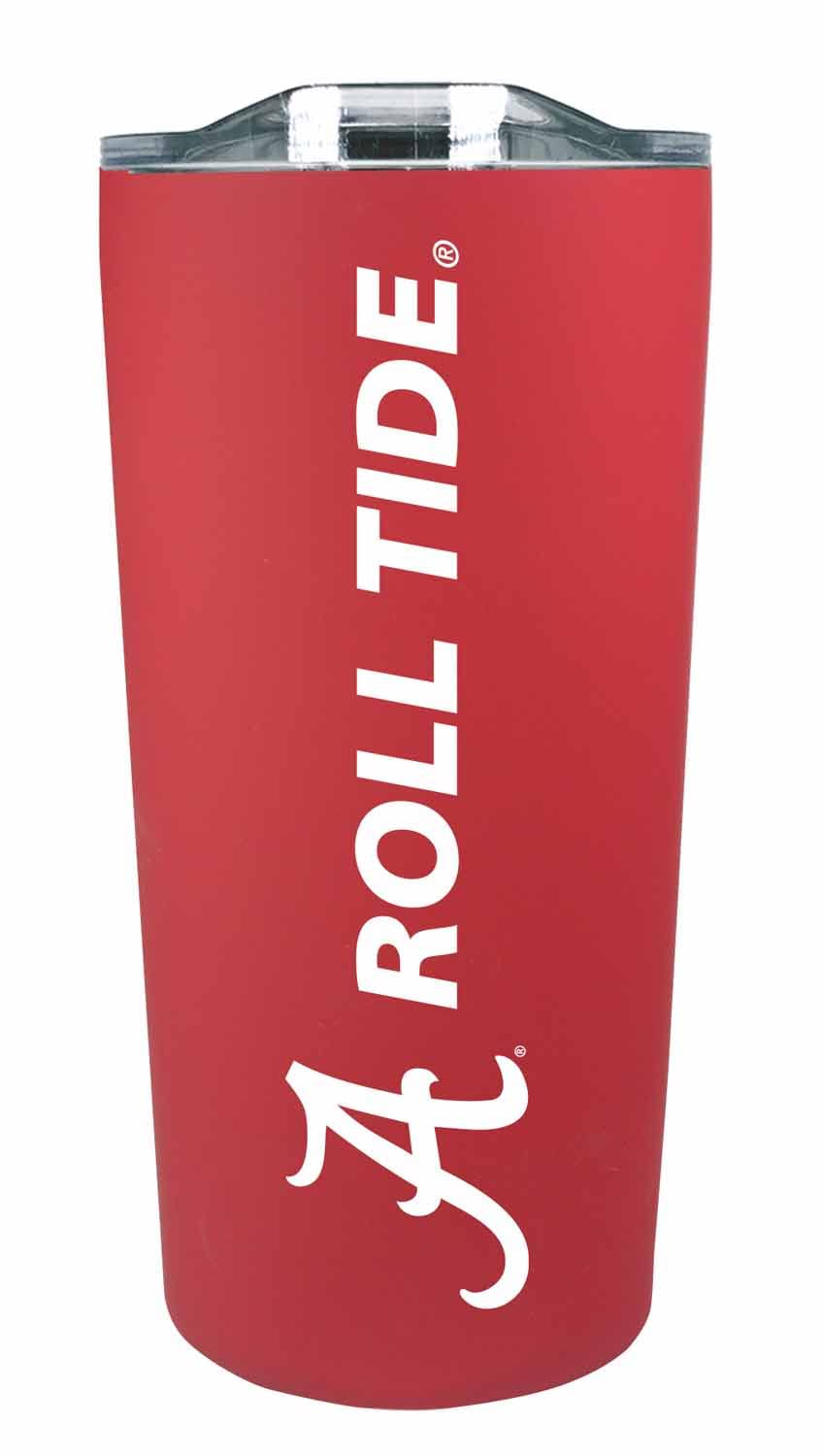 Campus Colors NCAA Stainless Steel Tumbler Perfect for Gameday - 18 oz - Double Walled - Keeps Drinks Perfectly Insulated (Alabama Crimson Tide - Red)