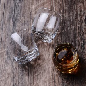 HOMEYUT Shot Glasses, 2.8oz Heavy Base Shot Glass Set, Clear Shot Glasses Set of 6/Tequila Shot Whiskey Shot Glass espresso liquor