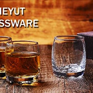 HOMEYUT Shot Glasses, 2.8oz Heavy Base Shot Glass Set, Clear Shot Glasses Set of 6/Tequila Shot Whiskey Shot Glass espresso liquor