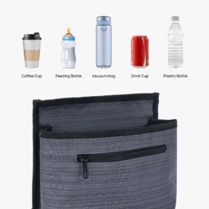 ZHCHG Luggage Travel Cup Holder Attachment for Suitcase Drink Carrier Caddy, Coffee Mug and Tumblers, Traveler Carry on Hands Free Accessory- Gifts for Flight Attendants Travelers Accessories
