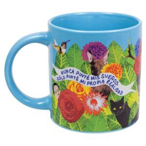 Frida Kahlo Art Coffee Mug - Famous Quotes in English and Spanish