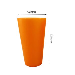 AOYITE Large Plastic Cups Reusable - 32 oz Plastic Tumblers Unbreakable Drinking Glasses set of 12 - BPA Free Dishwasher Safe Big Plastic Cups for Kids Kitchen Camping Party Outdoor