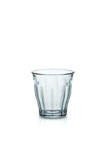 duralex made in france picardie clear tumbler, set of 6, 4-5/8 ounce