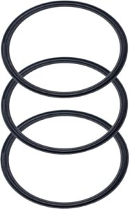 pack of 3, 30 oz replacement rubber lid ring, 3.7 inch diameter - gasket seals, lid for insulated stainless steel tumblers, cups vacuum, fit for brands yeti, ozark trail, beast, black by c&berg