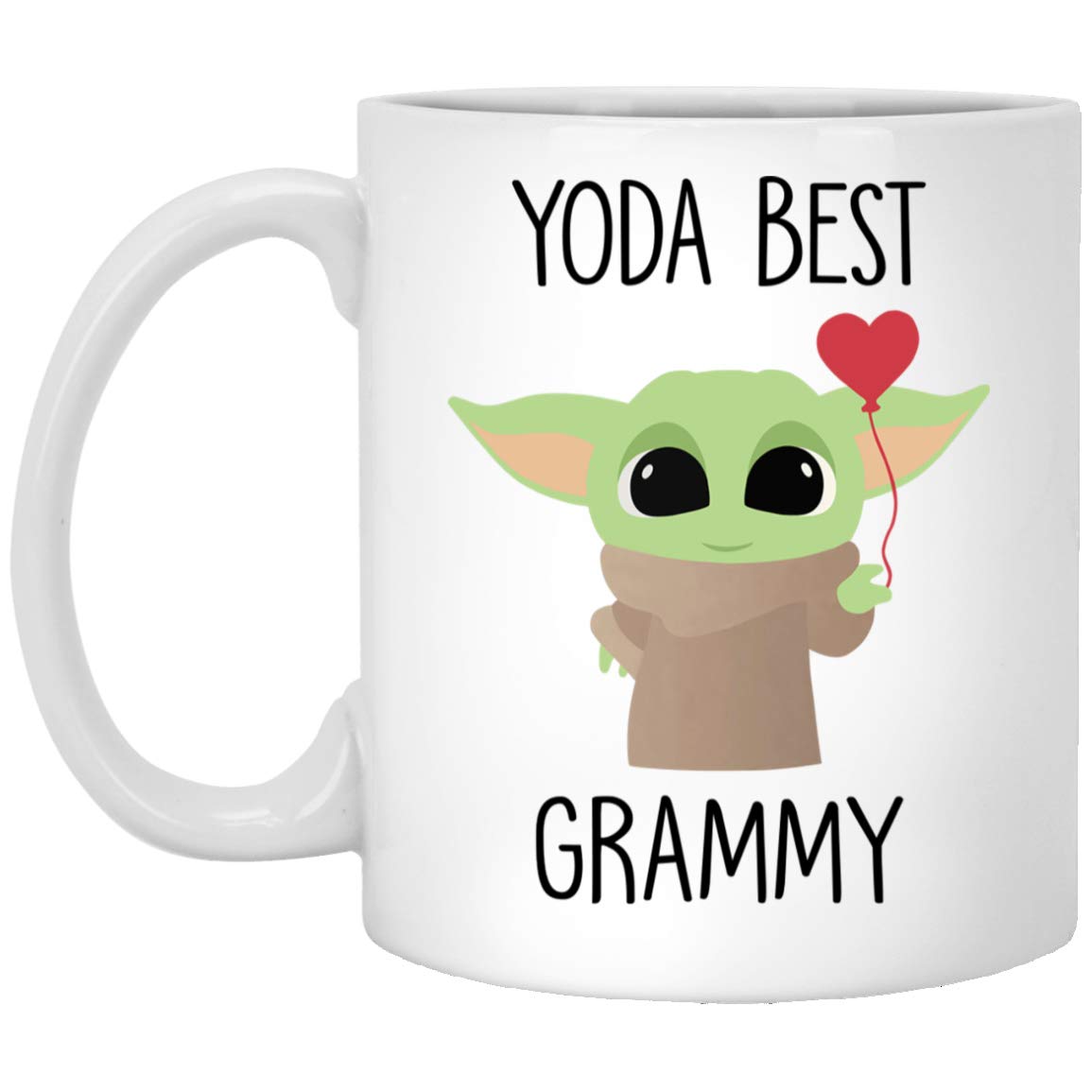 WilsonGifts Yoda Best Grammy Mug Best Grammy Gift Gift For Grammy Grammy Birthday Gift Funny Grammy Mug Baby Yoda Mug 11oz, White (D9MHRITNN5-11oz)