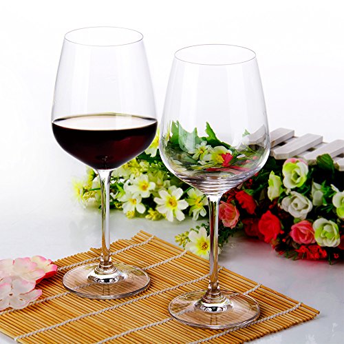 Amlong Crystal All-Purpose Wine Glasses, 17oz, Set of 4