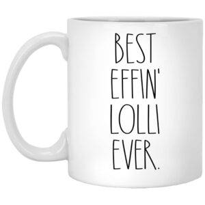 lolli - best effin lolli ever coffee mug - lolli rae dunn style - rae dunn inspired - mother's day mug - birthday - merry christmas - lolli coffee cup 11oz